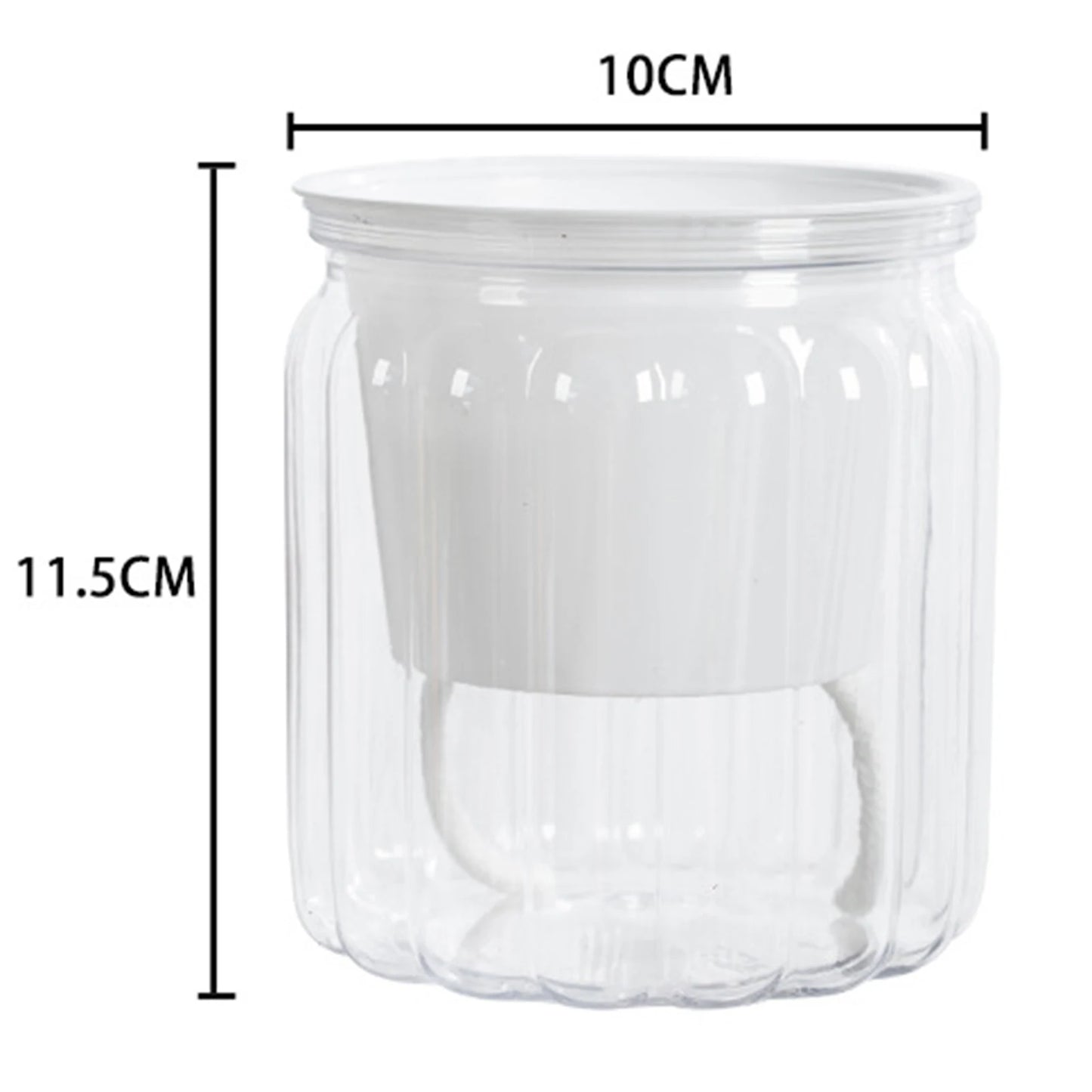 Self Watering Flower Pot Fish Tank Transparent Plastic Plant Pots Mini Self Watering Planter Pot Vase For Home Decoration
