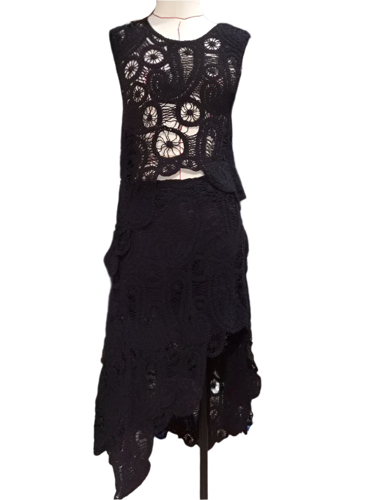 Crochet Top & Skirt Set