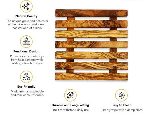 Olive Wood Trivet