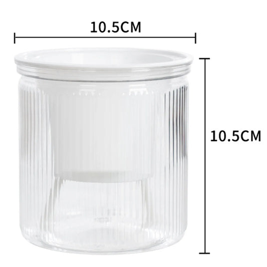 Self Watering Flower Pot Fish Tank Transparent Plastic Plant Pots Mini Self Watering Planter Pot Vase For Home Decoration