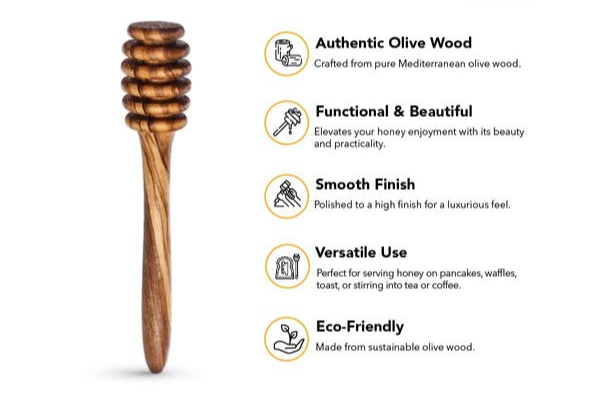 Olive Wood Honey Spoon