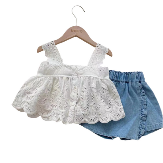 Baby Girls Top & Skort Set