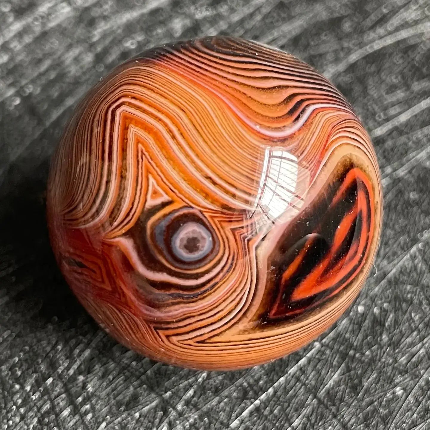 Silk Agate Sphere