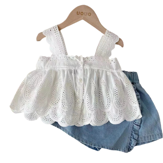 Baby Girls Top & Skort Set