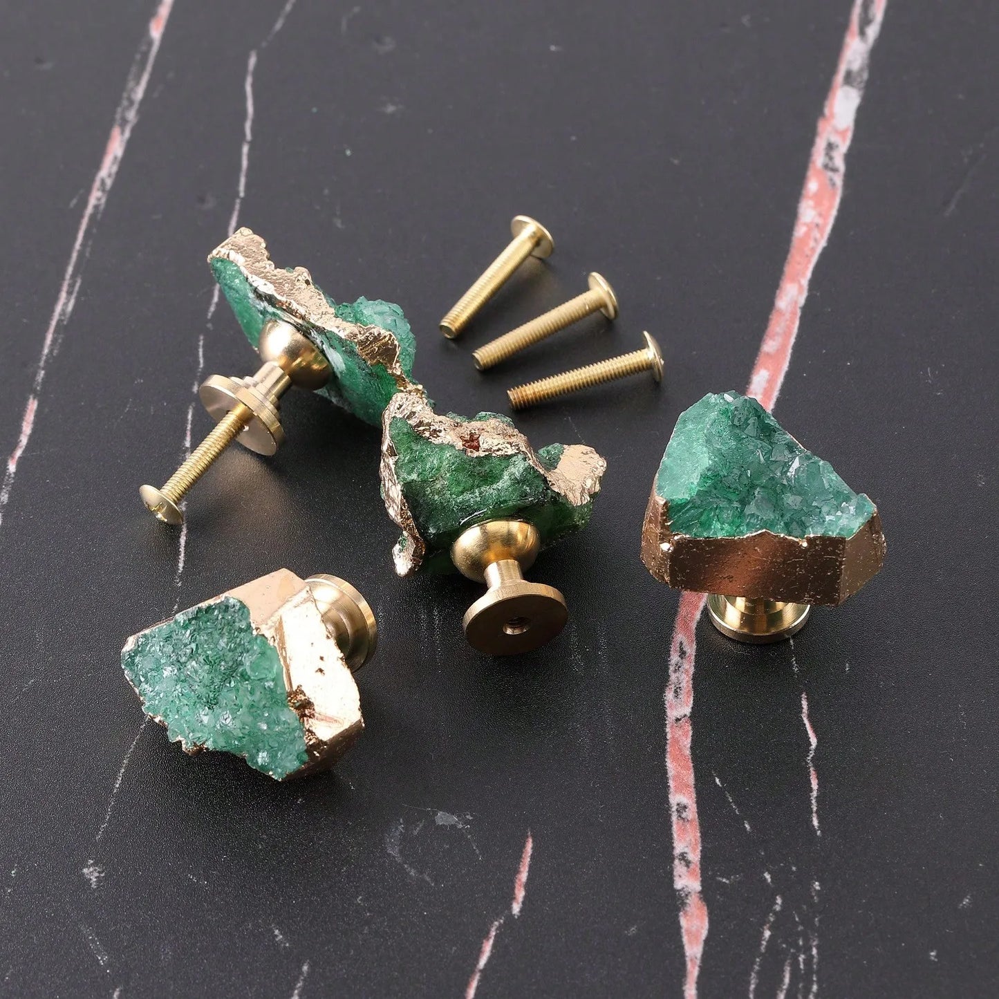 Green Fluorite Crystal Knob