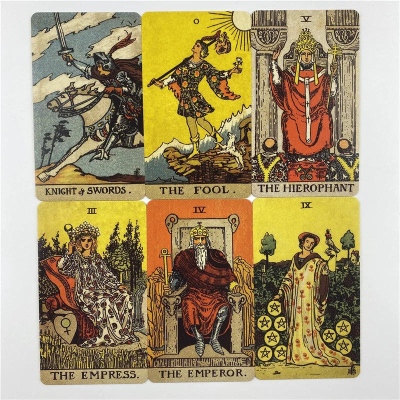 Metal Box with Gilded Edition Rider Tarot Card Deck