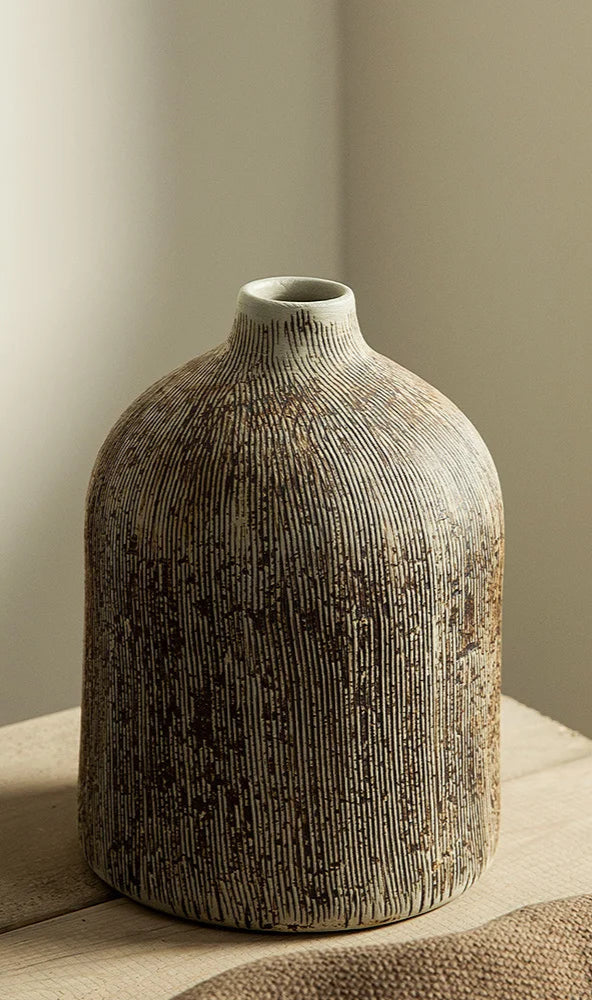 Lined Ceramic Vase (3 options)