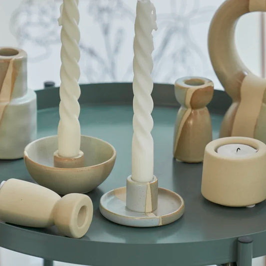 Ceramic Taper Candlestick Holder