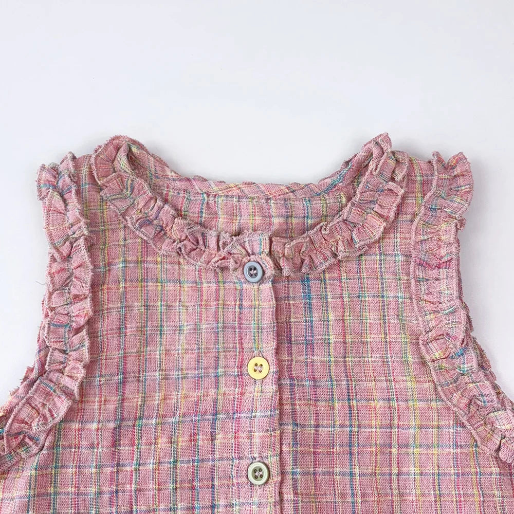 Girl's Pink Two-piece Set