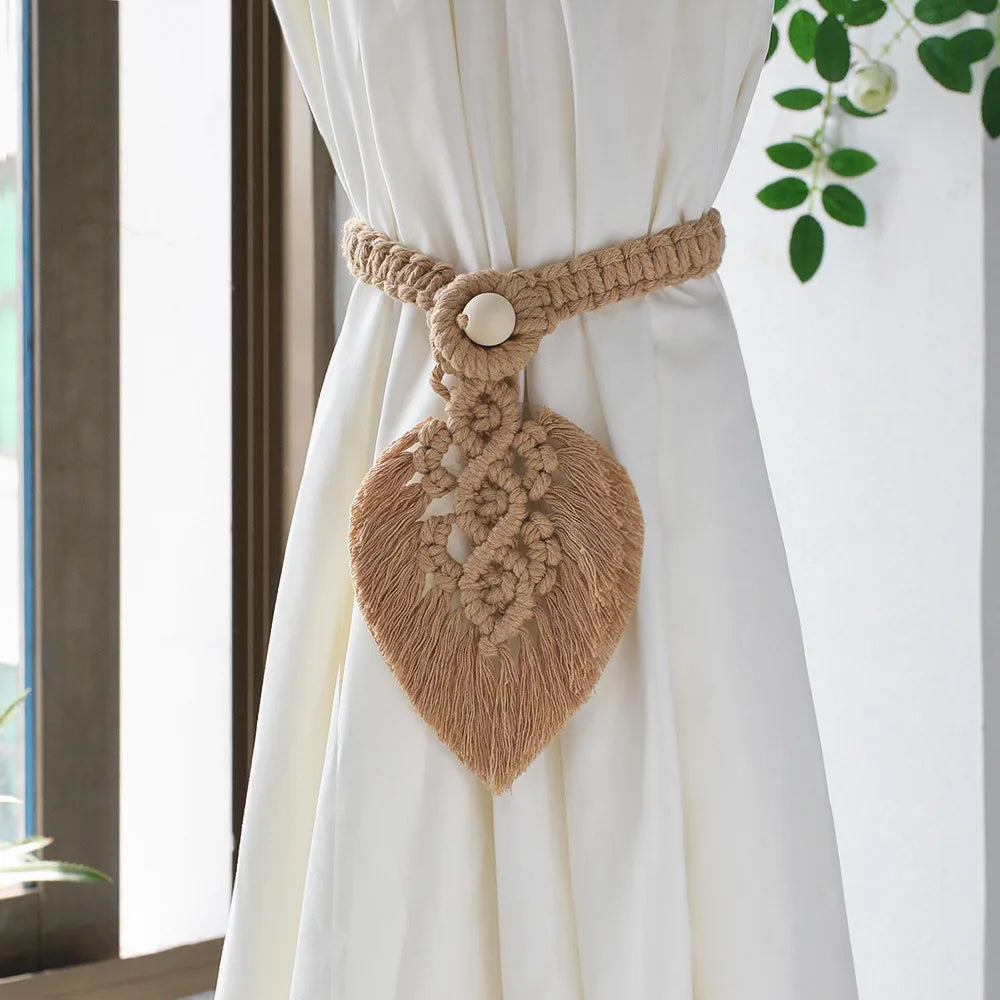 Macrame Curtain Tiebacks
