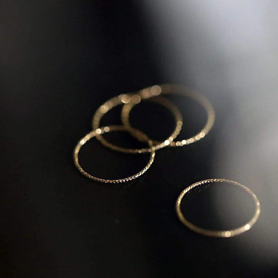 14k Gold plated Sterling Silver Stackable Rings