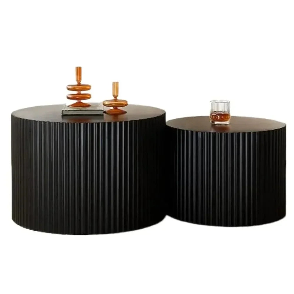 Round Nesting Coffee Tables Set