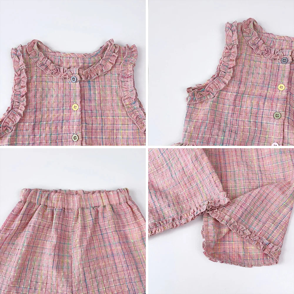Girl's Pink Two-piece Set