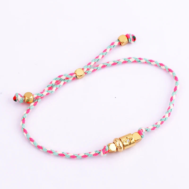Cotton Cord Evil Eye Bracelet