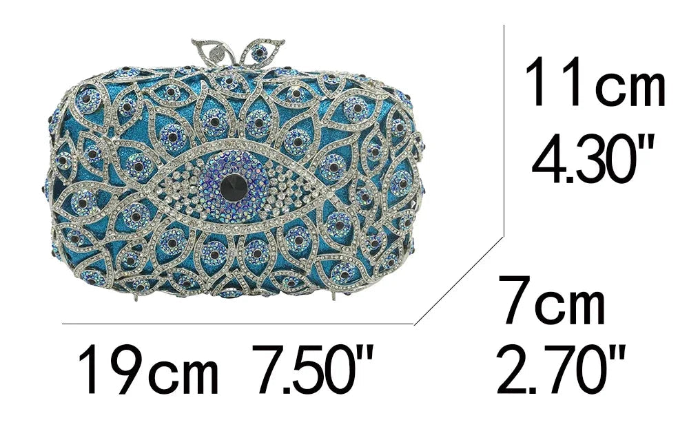 Evil Eye Crystal Minaudiere