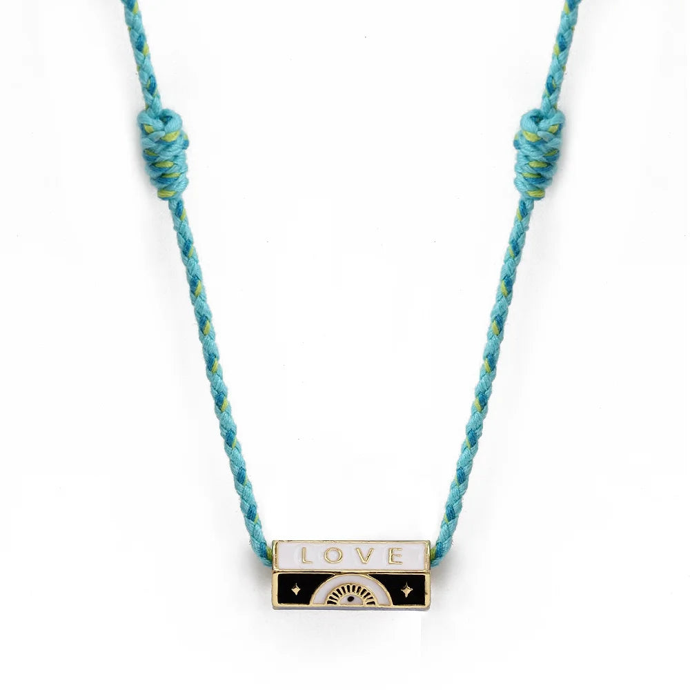 Evil Eye Handmade Braided Necklace
