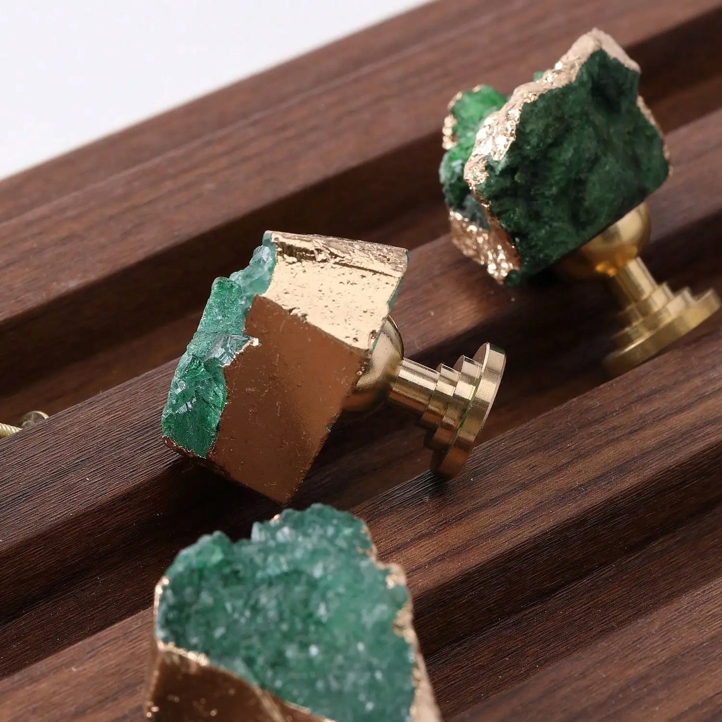 Green Fluorite Crystal Knob