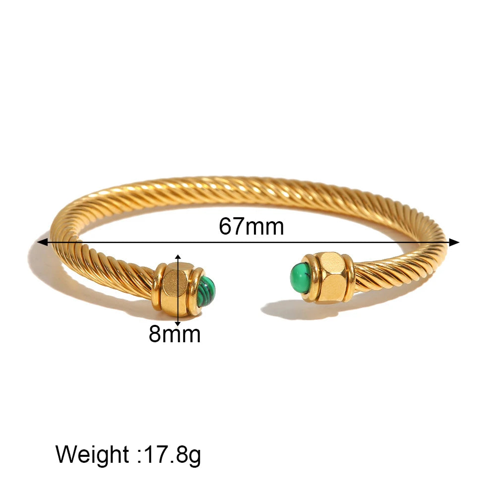 18k Gold Plated Stainless Steel Bangle
