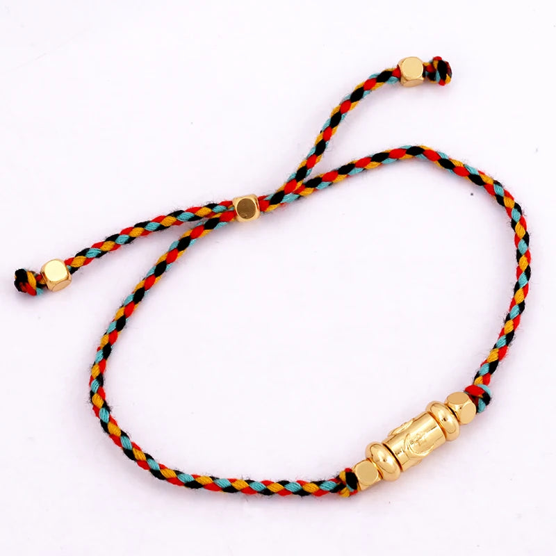 Cotton Cord Evil Eye Bracelet