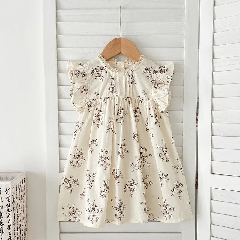 Baby Girls Dress with Ruffled Sleeves (3 colors)