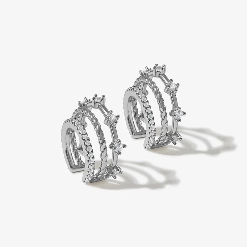 Gold Plated Cubic Zirconia Earrings (8 style options)