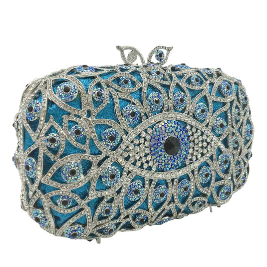 Evil Eye Crystal Minaudiere