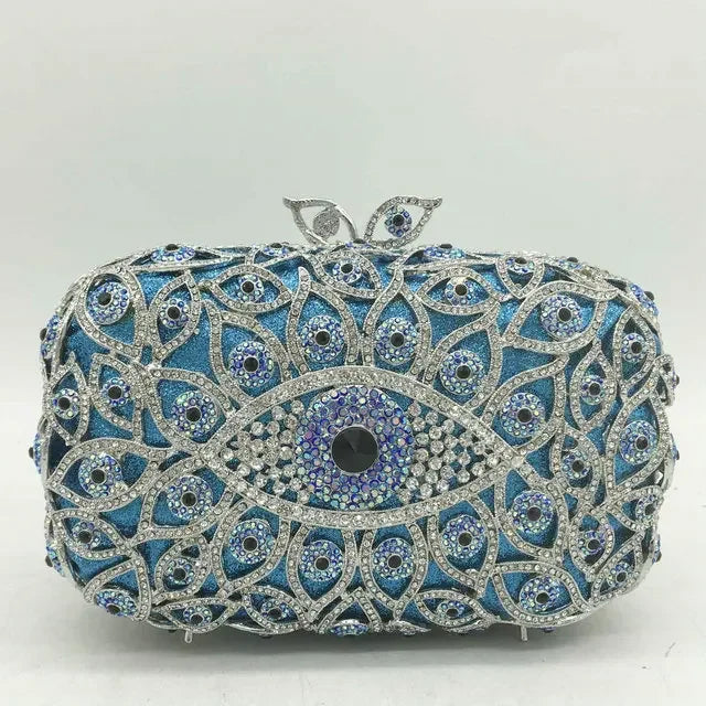 Evil Eye Crystal Minaudiere