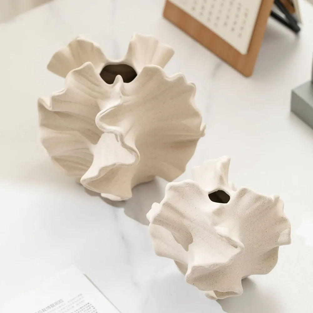 Textured Coral Vase