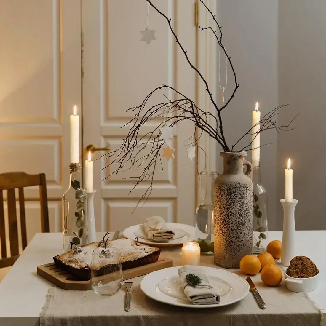 Hand-Rolled Beeswax Taper Candles