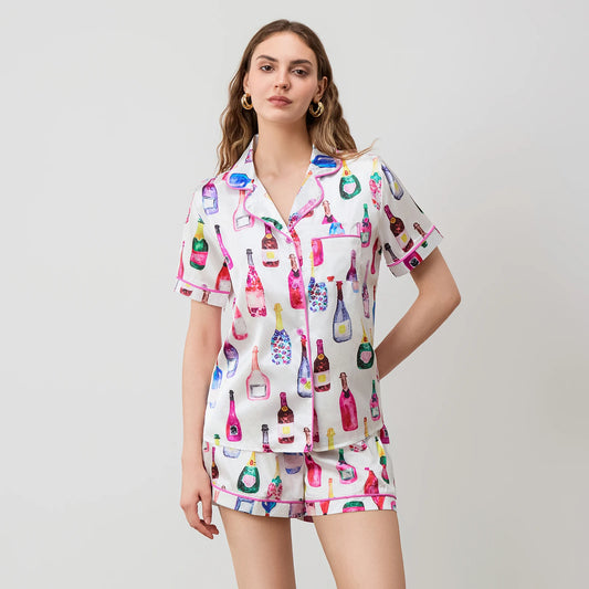 Champagne Lounge Set (Shirt & Shorts)