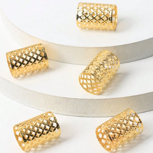 Alloy Hollow Mesh Hair Jewelry for Braids