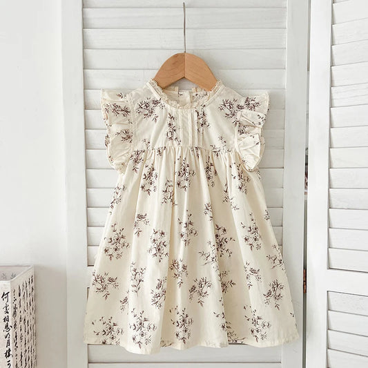 Baby Girls Dress with Ruffled Sleeves (3 colors)