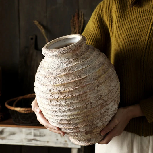 Handmade Rough Clay Vase