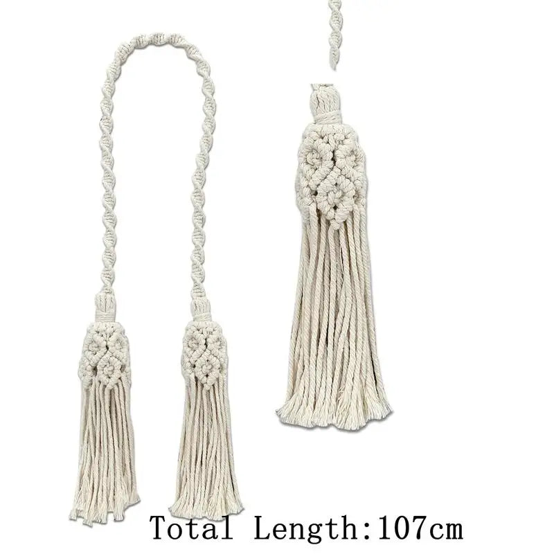 Macrame Curtain Tiebacks