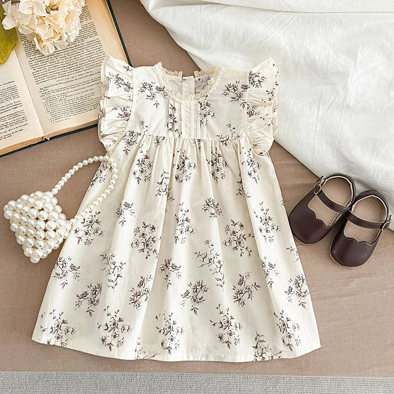 Baby Girls Dress with Ruffled Sleeves (3 colors)