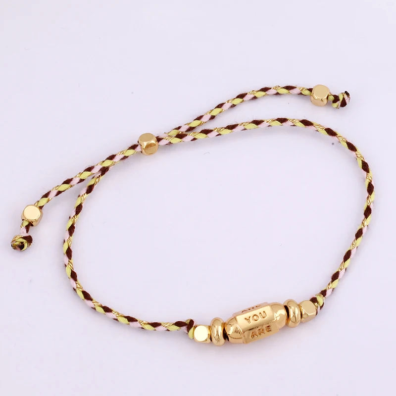 Cotton Cord Evil Eye Bracelet