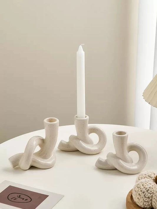 Knotted Candlestick holder decor