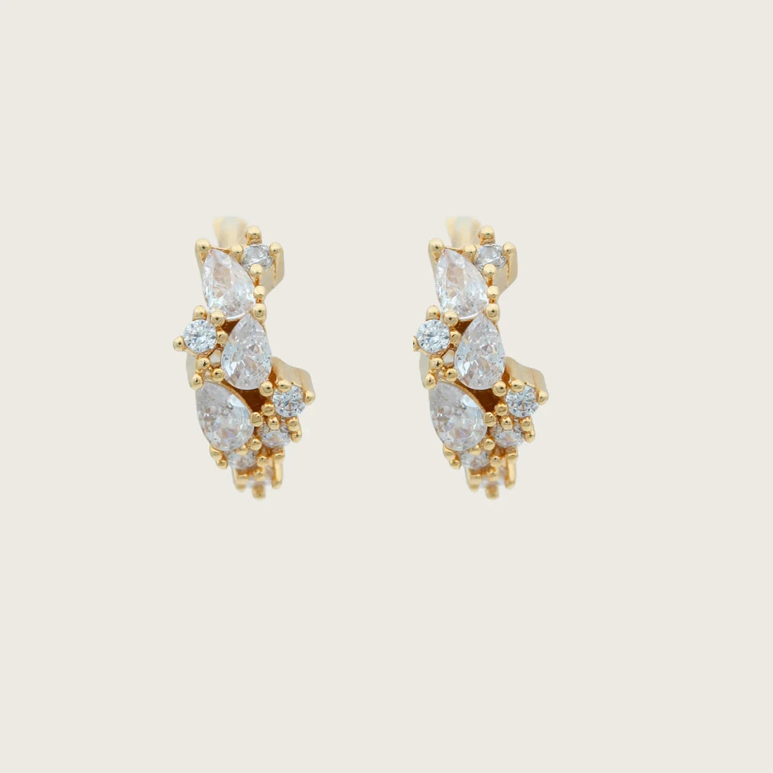 Gold-plated Chain & Stud Earrings (various styles)