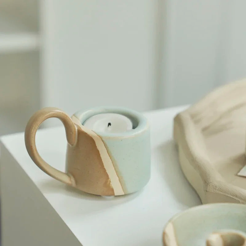 Ceramic Taper Candlestick Holder