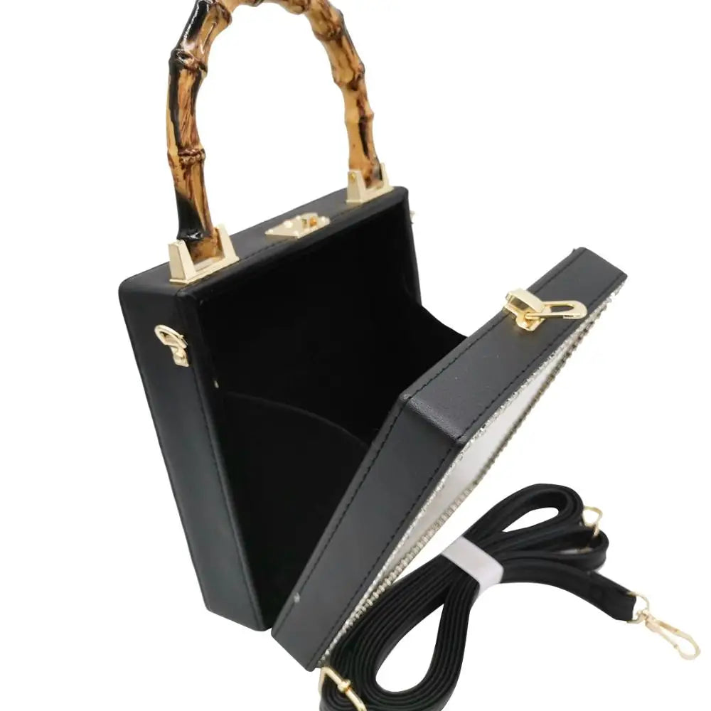 Heart Bamboo Handle Handbags