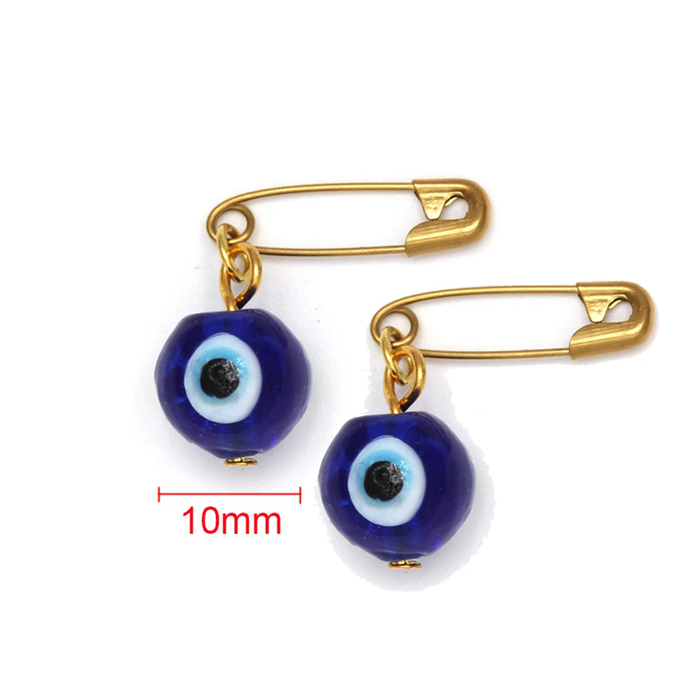 2pcs Evil Eye Charm Brooch