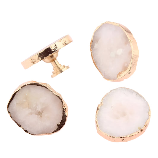 Natural Ore Crystal Knobs (4 piece set)