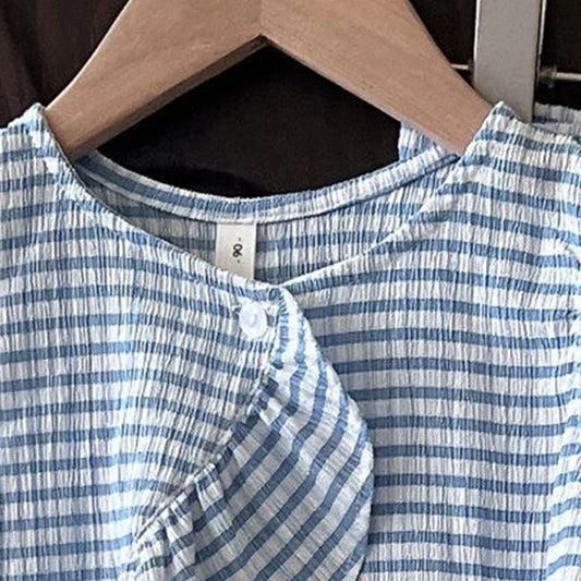 Girls Two Piece Gingham Set