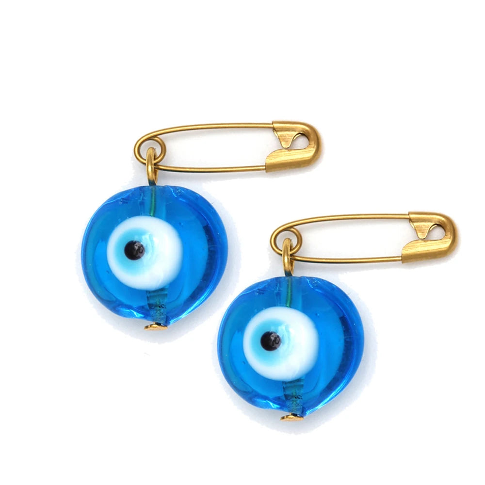 2pcs Evil Eye Charm Brooch