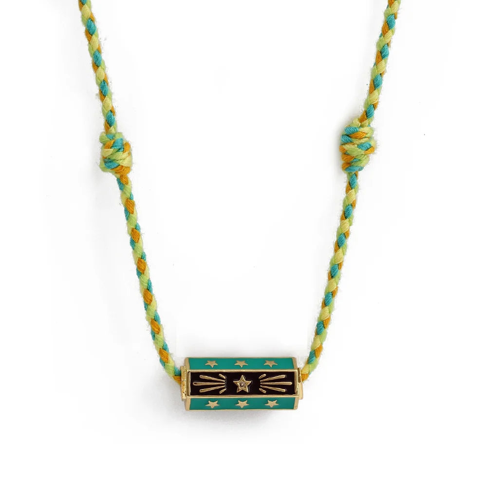 Evil Eye Handmade Braided Necklace