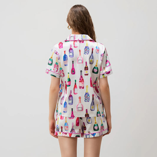 Champagne Lounge Set (Shirt & Shorts)