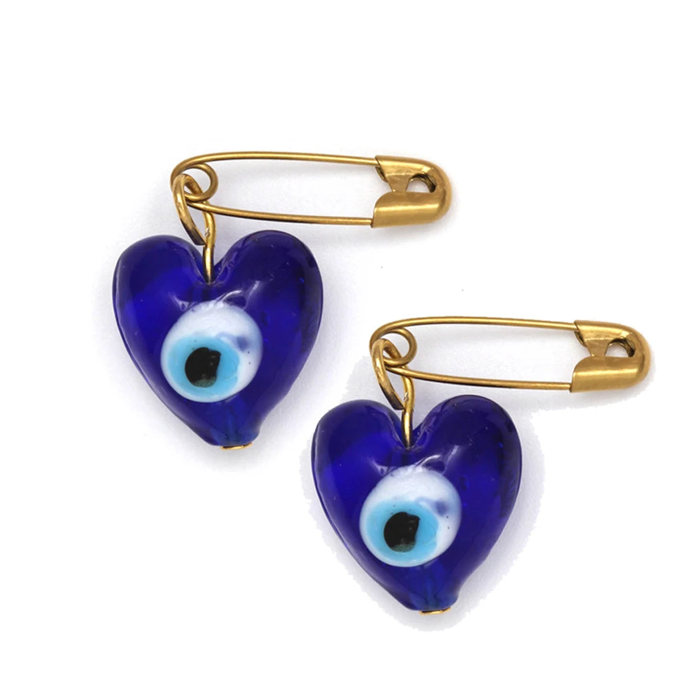 2pcs Evil Eye Charm Brooch
