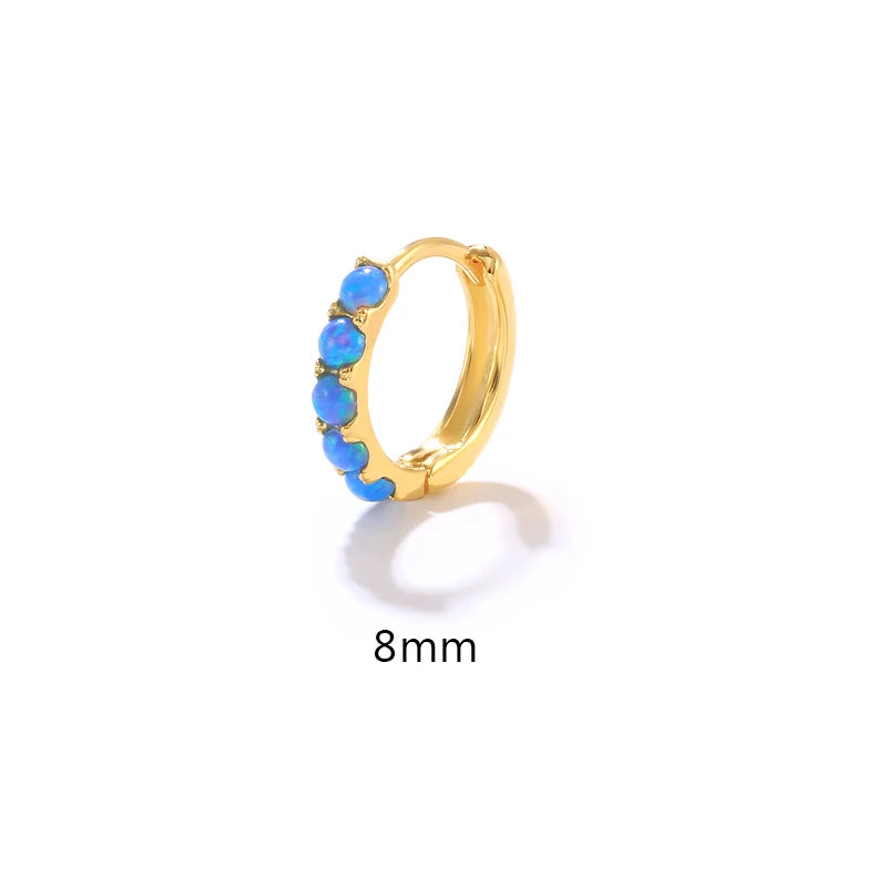 Sterling Silver & Opal Earring (1 piece)