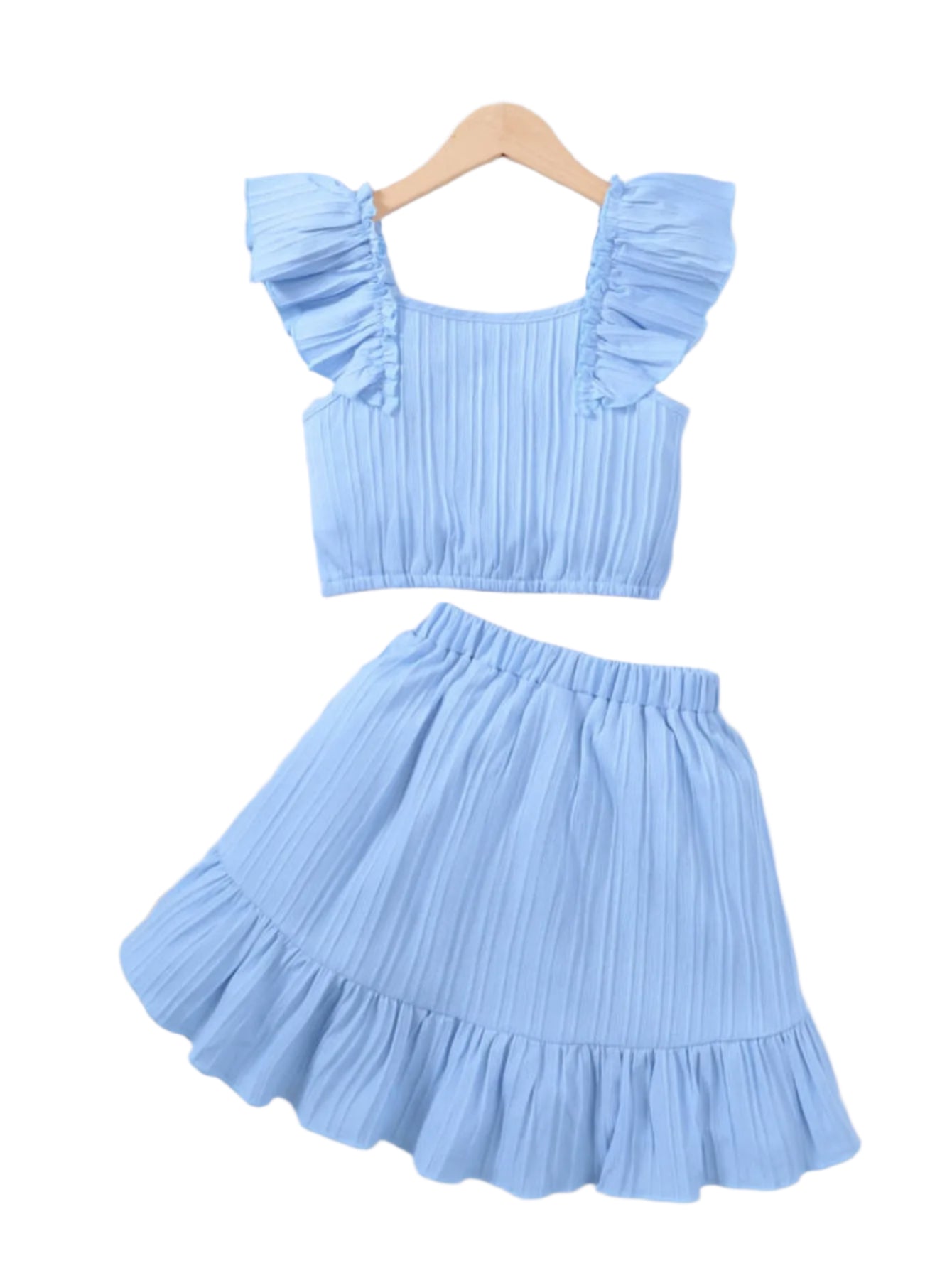 Girl's Top & Skirt Set