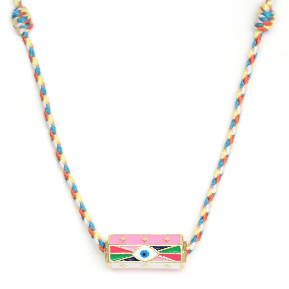 Evil Eye Handmade Braided Necklace